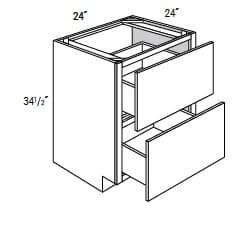 MX Shaker - 2 Drawer Base Cabinet