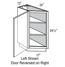 MX Shaker - Base Tranisitional Cabinet