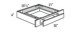 Dover - Office Cabinet 4" High Drawer Unit