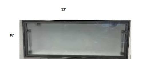 Trends - Single Metal Glass Door for Lift Up Cabinets