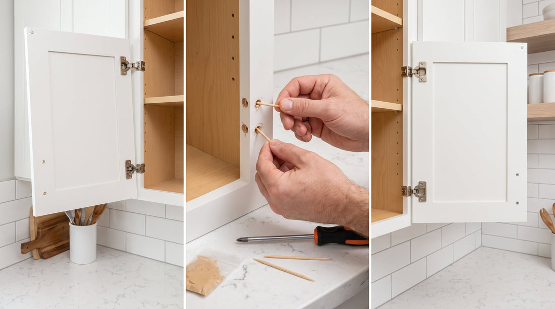 How to Fix a Loose Cabinet Hinge