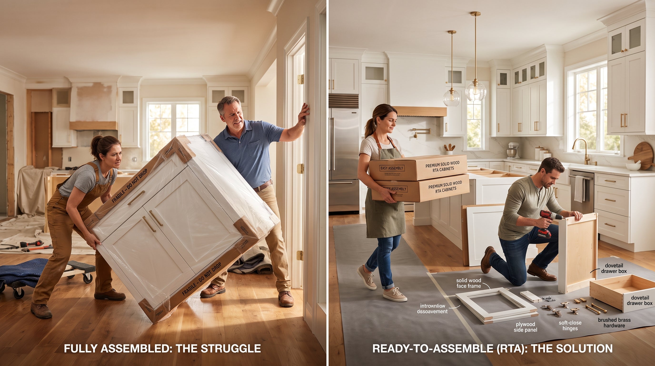Assembled vs. RTA Kitchen Cabinets: Pros, Cons, and Cost Comparison