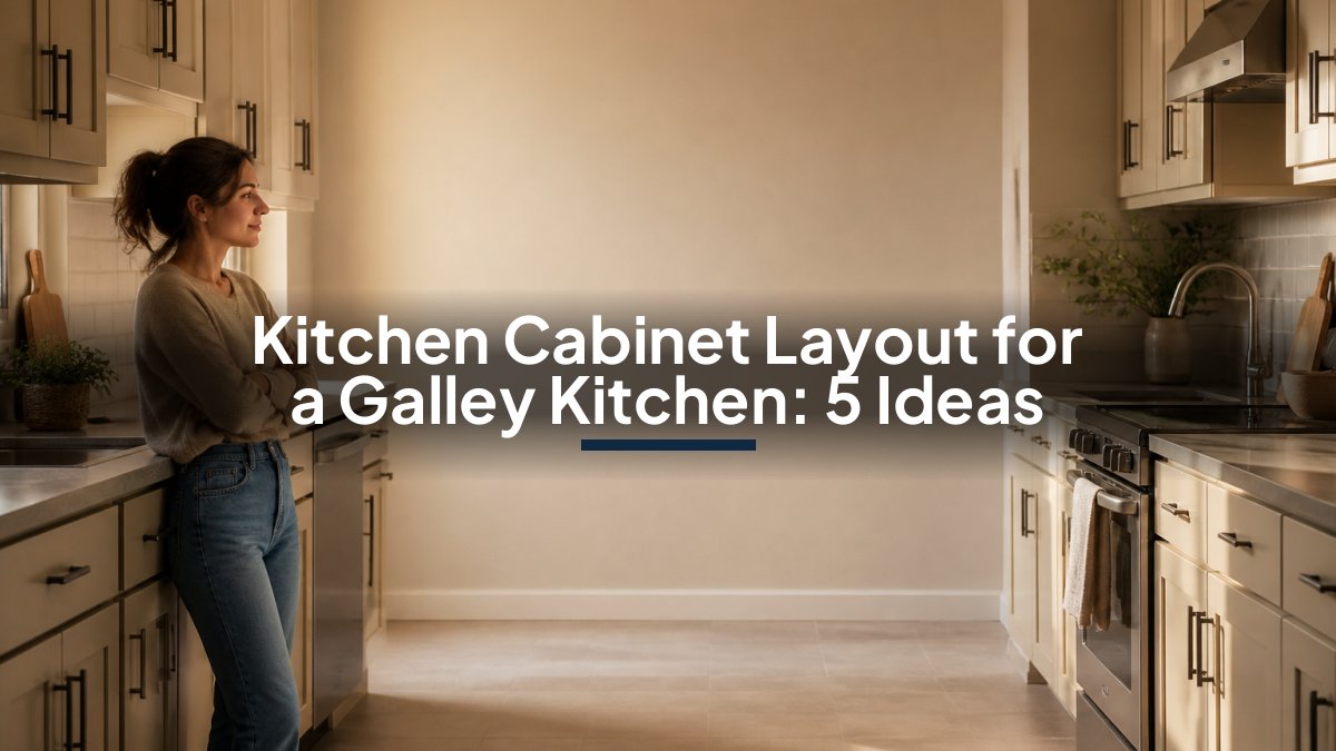 Kitchen Cabinet Layout for a Galley Kitchen: 5 Ideas