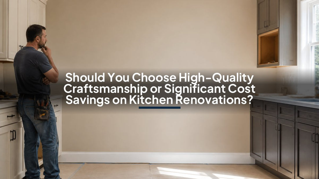 Should You Choose High-Quality Craftsmanship or Significant Cost Savings on Kitchen Renovations?