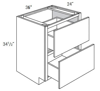 Essex - 2 Drawer Base Cabinet