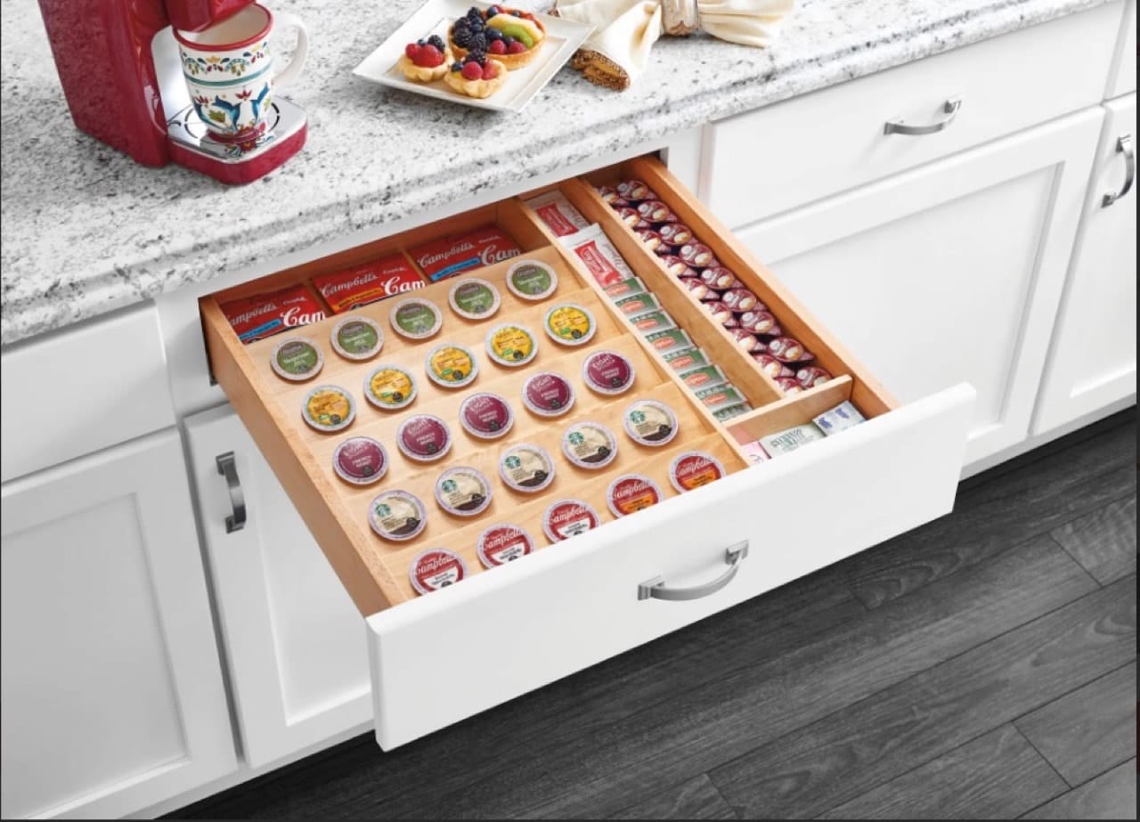 Wood K-Cup Drawer Insert (trimmable 3")