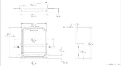 Door Mounted Plastic Cutting Board