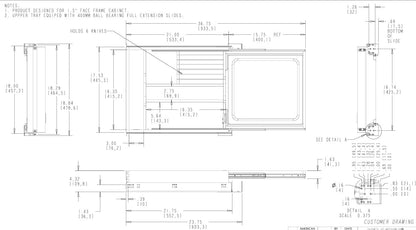 Combination Kife Holder/Cutting Board Drawer