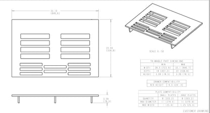 Wood Plate Divider Insert