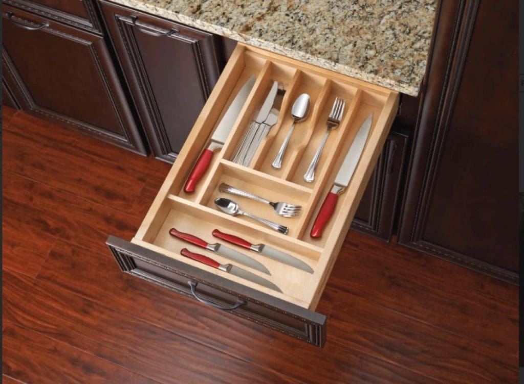 Wood Cutlery Tray Insert