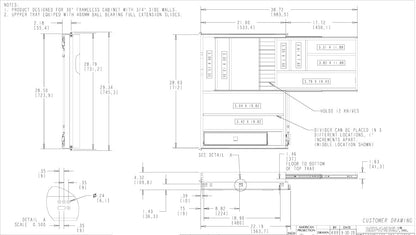 Tiered Combination Drawer