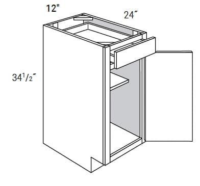 Amesbury Recessed - Base 1 Door W/1 Drawer