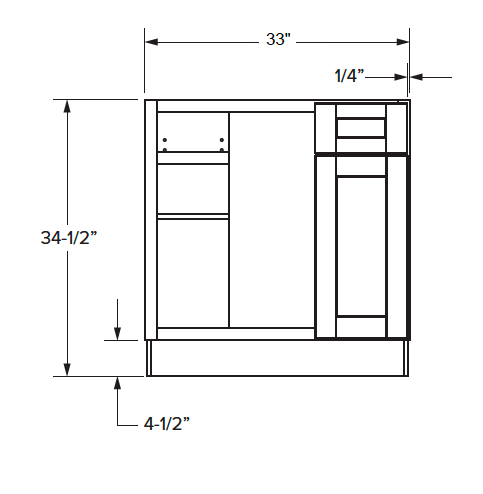 Malibu - Blind Base Cabinet