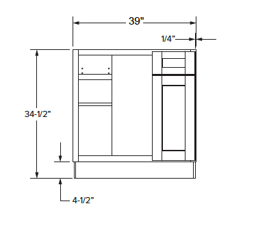 Malibu - Blind Base Cabinet