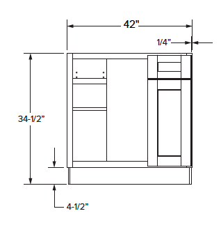 Malibu - Blind Base Cabinet
