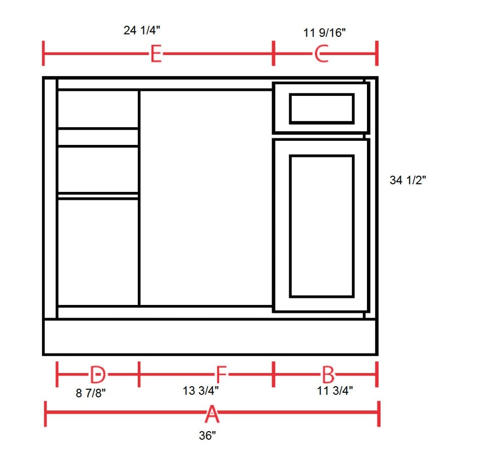 MX Recessed - Blind Base Cabinet