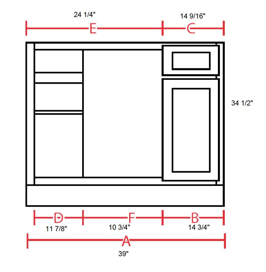 MX Recessed - Blind Base Cabinet