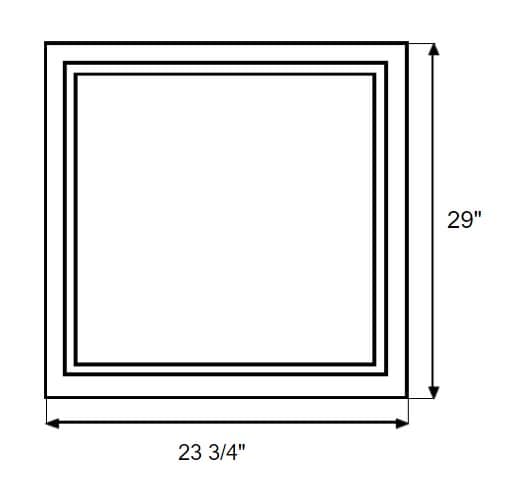 Amesbury Recessed - Base Decorative End Panel