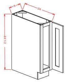 Amesbury Recessed - Base Full Height Door Cabinet