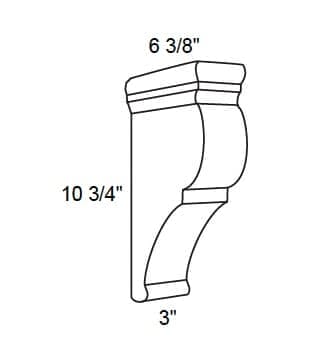 Amesbury Recessed - Traditional Corbel