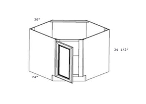 JAR Transitional - Base Diagonal Corner Sink W/1 False Drawer and 1 Door