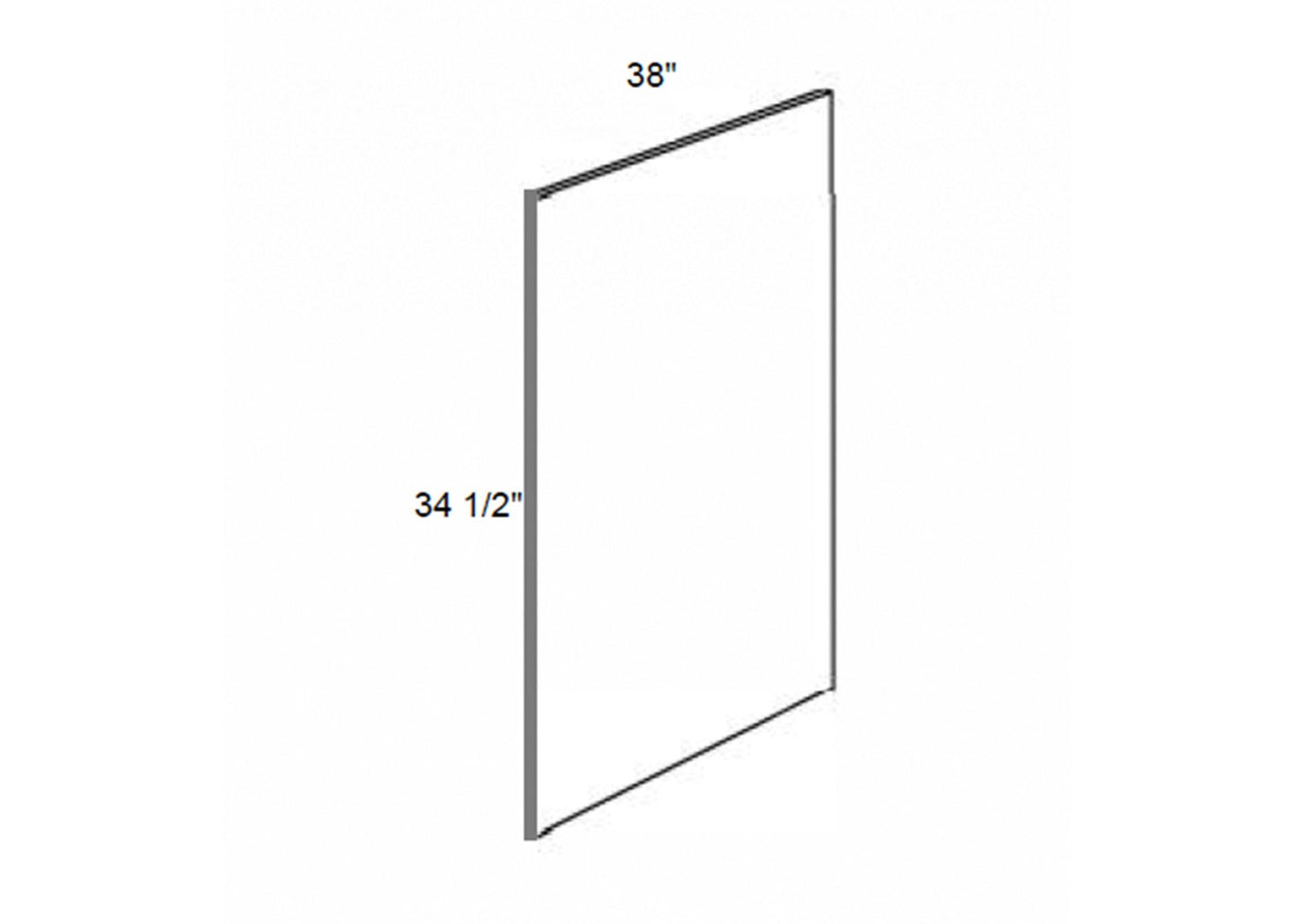 Trends - Custom Sized 4 Side Finished Panel 3/4" Thick
