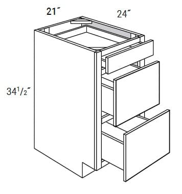 Essex - 3 Drawer Base Cabinet