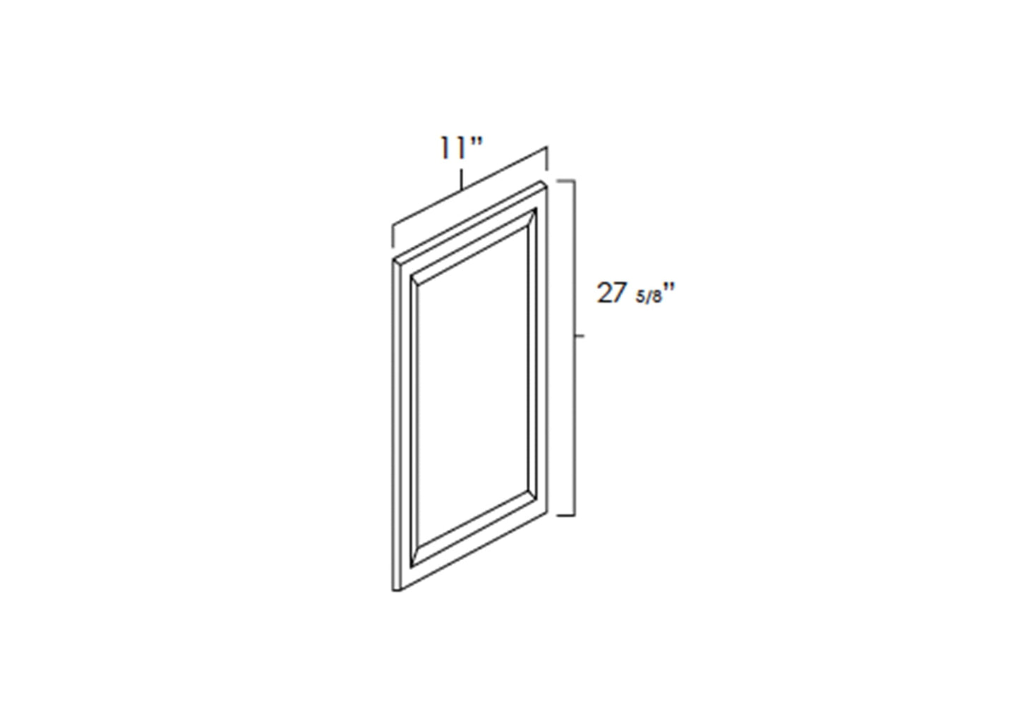 FC Shaker - Wall Decorative End Panel
