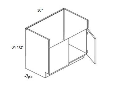 Alvic - Farm Sink Base W/Butt Doors