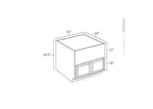 FC Shaker - Farm Sink Base W/Butt Doors