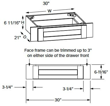 Malibu - Desk Drawer (Makeup Drawer)