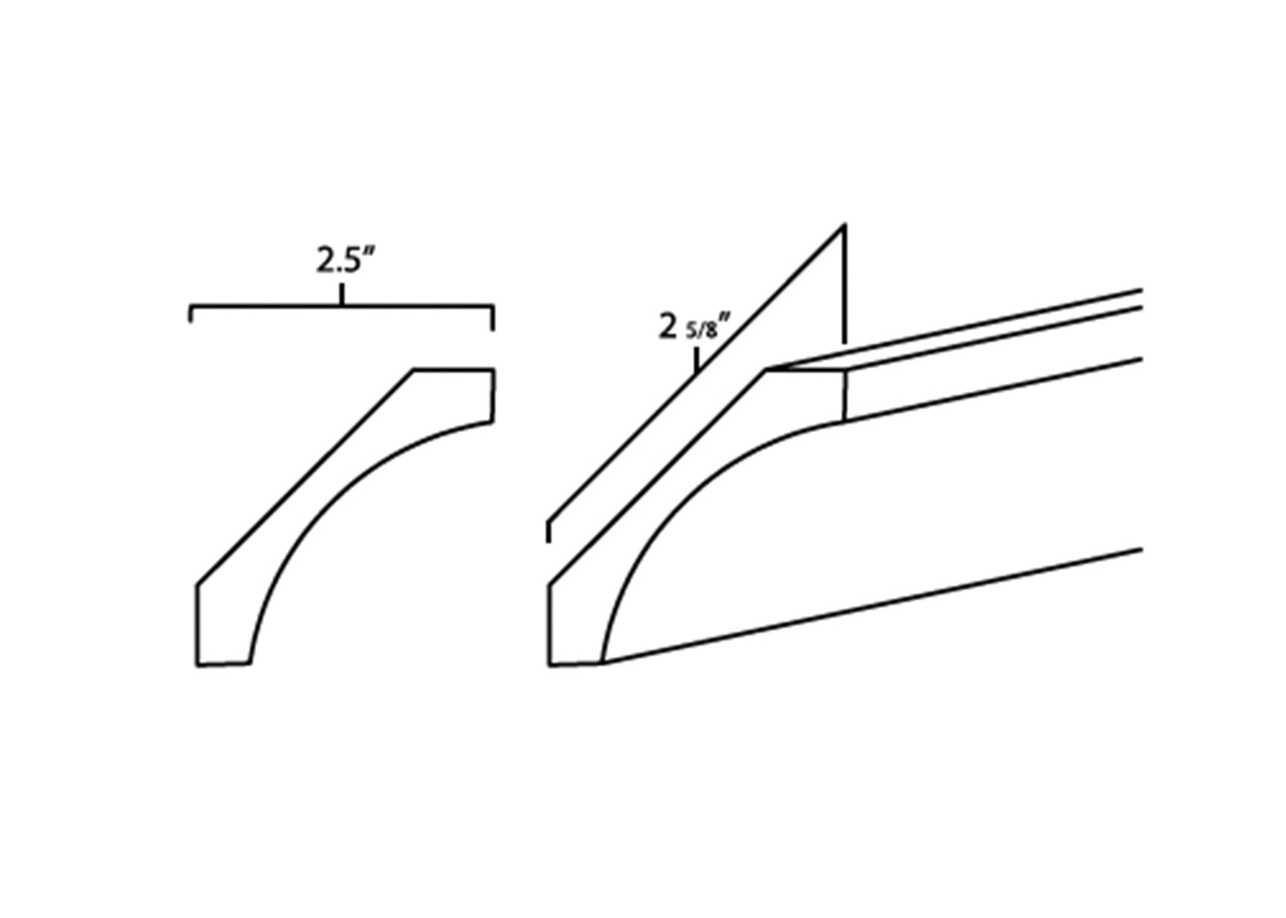 FC Shaker - Crown Moldings