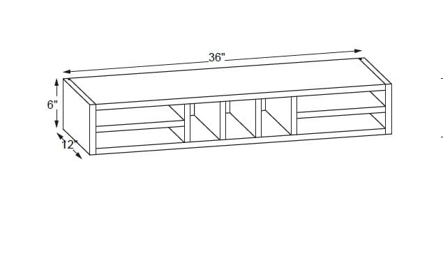 Malibu - Wall Slotted Organizer