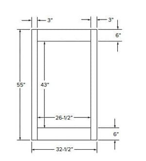 California - Double Oven Overlay Panel