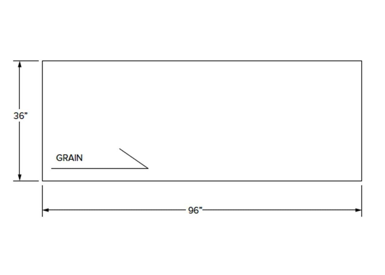 Malibu - 1/4" Plywood Panel