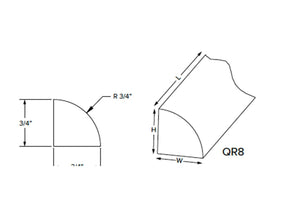 JAR Transitional - Quarter Round Molding