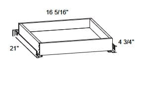 Alvic - 4" Tall Metal Rollout Trays