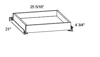 Alvic - 4" Tall Metal Rollout Trays