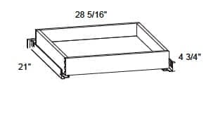 Alvic - 4" Tall Metal Rollout Trays