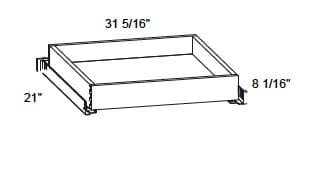 Alvic - 8" Tall Metal Rollout Trays