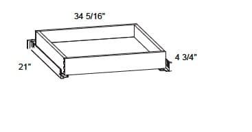 Alvic - 4" Tall Metal Rollout Trays