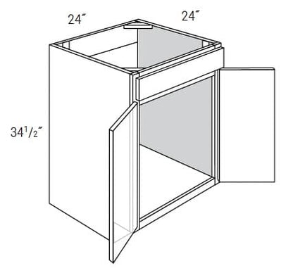 Weston - Sink Base Cabinet W/1 False Drawer & Butt Doors
