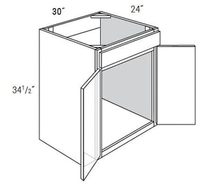 Malibu - Sink Base Cabinet W/1 False Drawer & Butt Doors