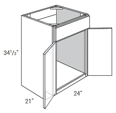 Weston - Vanity Sink Base W/1 False Drawer & Butt Doors