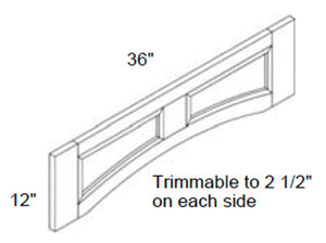 Petit - Raised Panel Arch Valance