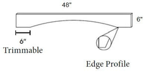 Petit - Flat Arched Valance S