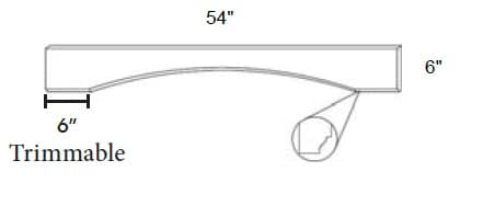 MX Recessed - Flat Arched Valance B