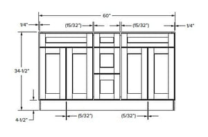 Malibu - Vanity 3 Drawer Combo