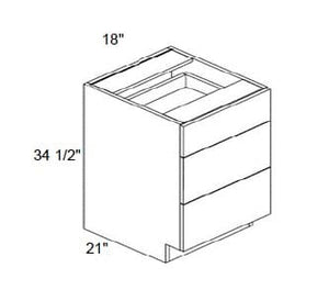 Alvic - Vanity 3 Drawer Base