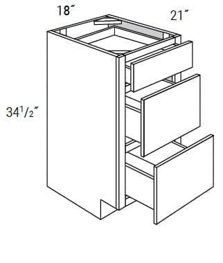 Weston - Vanity 3 Drawer Base